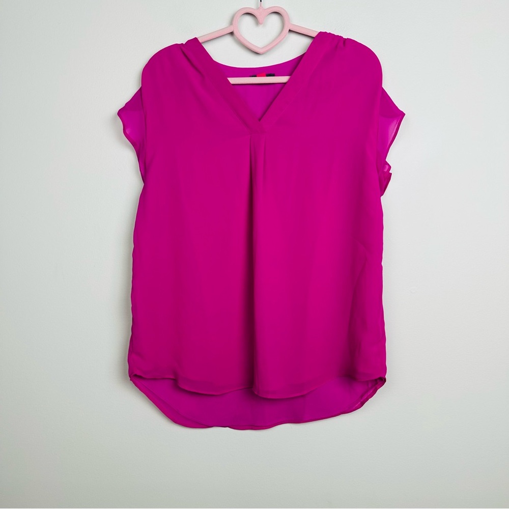 Vince Camuto Fuchsia Blouse Size Small
